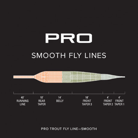 Line ORVIS Pro Trout Smooth WF6F