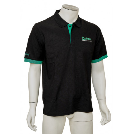 SENSAS fashion club black polo shirt size XL