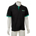 SENSAS fashion club black polo shirt size XL