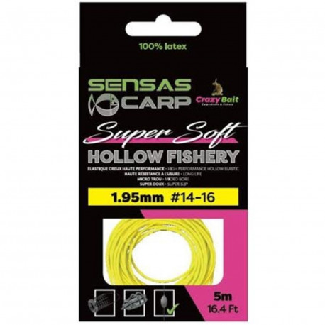 Elastique creux SENSAS super soft hollow fishery- 2.15mm