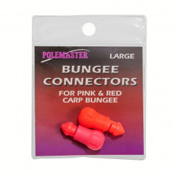 POLEMASTER Bungee Connectors Large for elastics - 1 pink and 1 red 2