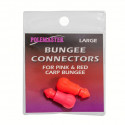 POLEMASTER Bungee Connectors Large for elastics - 1 pink and 1 red