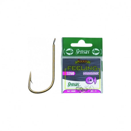Hameçons SENSAS 3260 Bronzé n°18