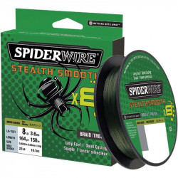 Tresse SPIDERWIRE Stealth smooth Vert SSM8 0.09mm 7.4kg 150m