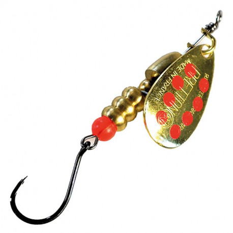 BRETTON No kill lure n°3 Gold red dots