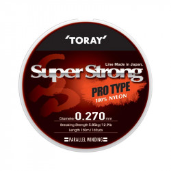 Nylon TORAY Super strong 0.195mm 3kg 150m Gold