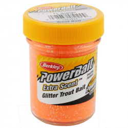 Pâte BERKLEY Extra Scent Glitter Trout Bait Fluo orange