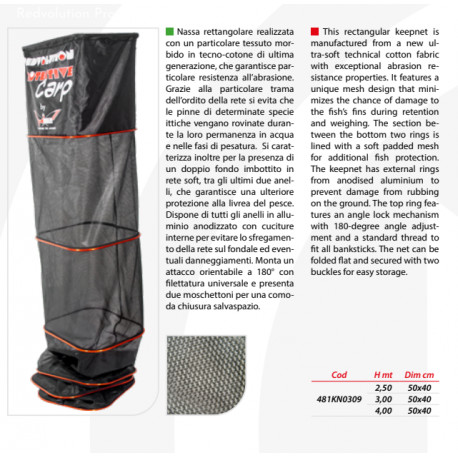 Bourriche MILO redvolution protective carp 3mt