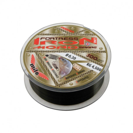Nylon MILO fortress iron mono 0.30mm 300m- 9.5kg