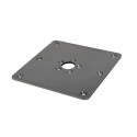 Platine basse carrée acier pour siège AMIAUD