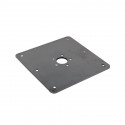 Platine basse carrée acier pour siège AMIAUD