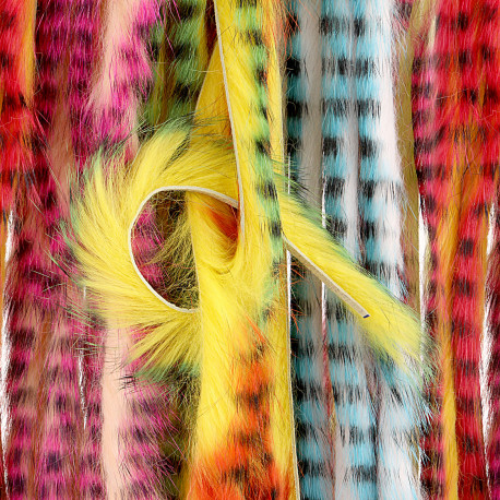 Bandelette de lapin Pike Monkey Blanc Bleu 3mm