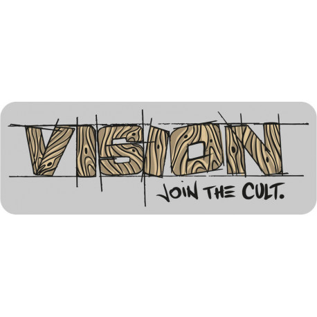 Sticker VISION \"Join the cult\" 40x14cm