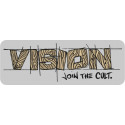 Sticker VISION \"Join the cult\" 40x14cm