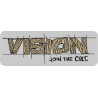 Sticker VISION "Join the cult" 40x14cm