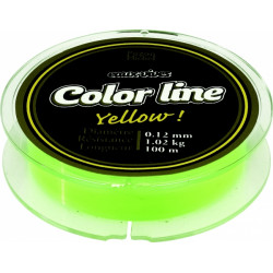 Nylon PEZON MICHEL Eaux vives Color line Jaune 0.14mm 100m 1.53kg