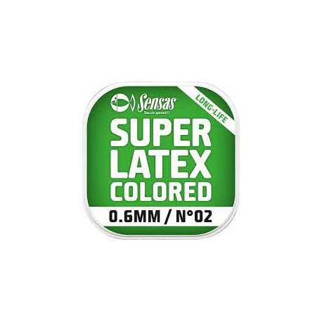 Elastic SENSAS Super Latex colored 6M Diam. 1.6mm