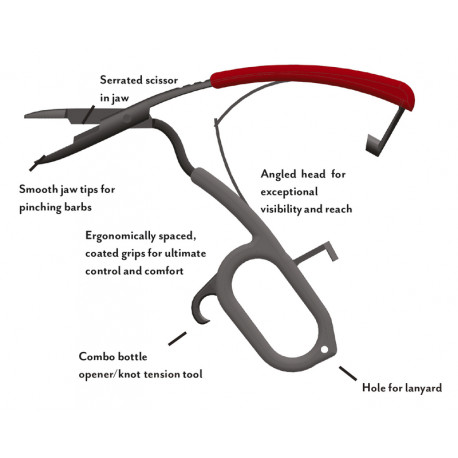 SCIENTIFIC ANGLERS Regulator Ergo Hemo Plier Orange