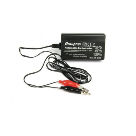 Chargeur pour batterie GRAUPNER 12Volts 7ha + pinces