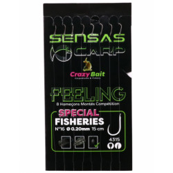 Bas de ligne SENSAS crazy bait 4210 n°20 0.16mm- 15cm