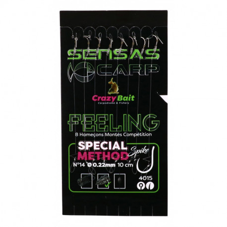 Bas de ligne SENSAS Feeling method band 4015 n°16 0.20mm- 10cm