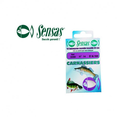 Line leader SENSAS Carnassiers 60cm n°8 0.24mm