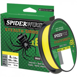 Tresse SPIDERWIRE X8 0.13mm 12.7kg 150m Hi vis yellow