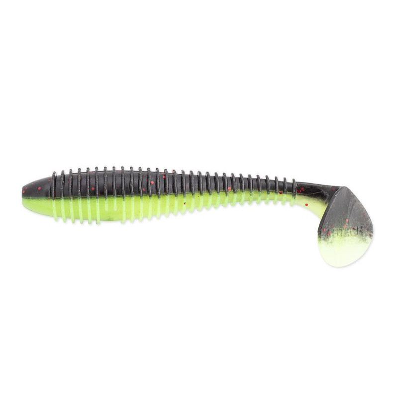 Keitech Fat Swing Impact Swimbait - Rainbow Shad, 4.8 Inch, Salted Plastic, Weedless Design