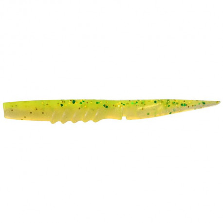 MEGABASS Super giant X layer 6inch Lime chart silver glitter
