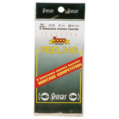 SENSAS Feeling 3630 nickel-plated leader n°18 0.10mm