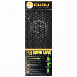 Bas de ligne GURU Super MWG Ready Rigs 10cm 0.19mm n°14