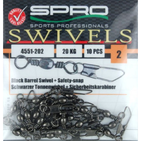 SPRO swivel Barrel safety snap n°4