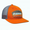 Casquette SAGE Patch Trucker Orange Brook Trout
