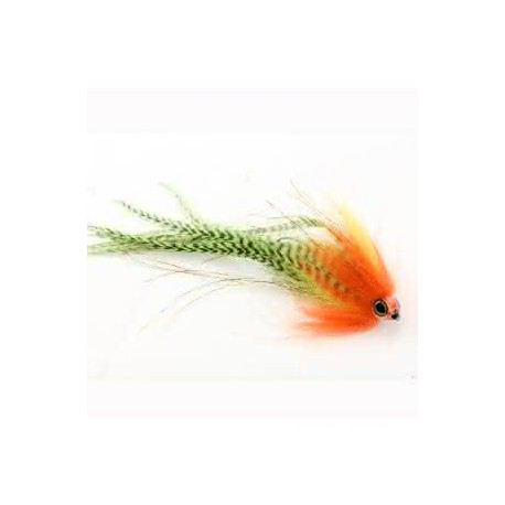 Mouche à brochet TRAUN RIVER Predator Candy Tube Firetigfer H3/0 21cm