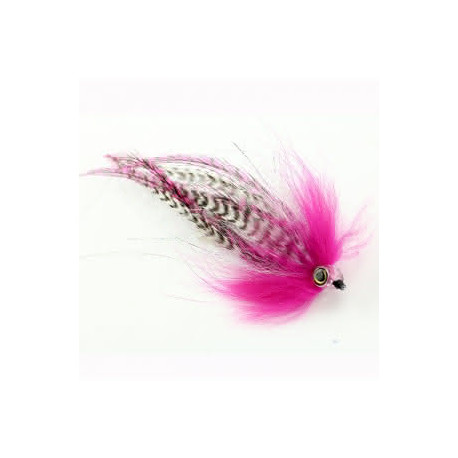 Pike fly Whitlock's Pink Grizzly H3/0 17cm