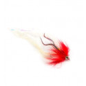 Mouche à brochet Whitlock's Red/White H6/0 17cm