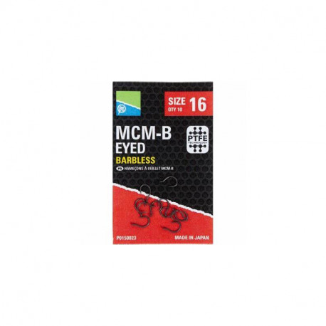 PRESTON MCM-B eye hooks without barbs - N°10
