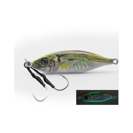 LITTLE JACK Metal adict-06 10gr Chart head glow belly aji