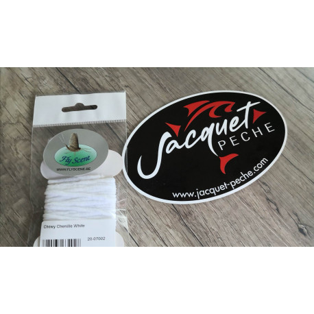 Chewy Chenille FLY SCENE Blanche (heavy white)
