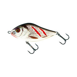 Leurre SALMO Slider COULANT 12cm Wounded real grey shiner