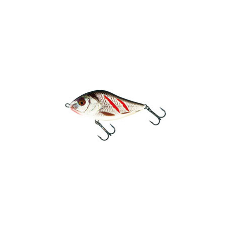 Leurre SALMO Slider COULANT 12cm Wounded real grey shiner
