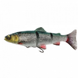 Leurre SAVAGE GEAR 4D Line thru trout 15cm 40gr Green silver
