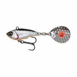 Leurre SAVAGE GEAR Fat tail spin 5.5cm Dirty silver