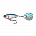 Leurre SAVAGE GEAR Fat tail spin 5.5cm Blue silver