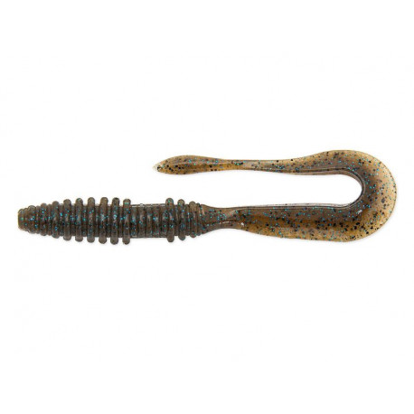 KEITECH Mad wag Mini 3.5inch Green pumpkin PP blue lure