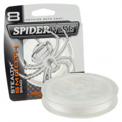 Braided SPIDERWIRE Stealth smooth white SSM8 0.13mm 12.7kg 150m