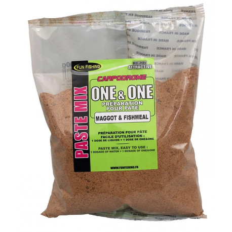 Pâte FUN FISHING One & One maggot-fishmeal - 500Gr