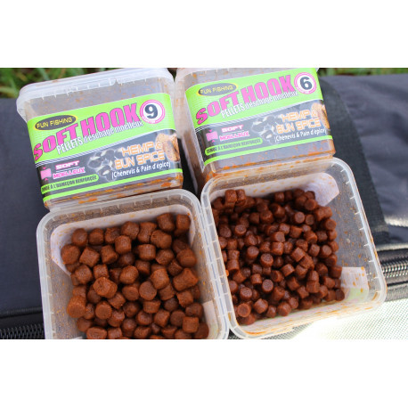 Pellets d'eschage moelleux FUN FISHING F1 spéculos 6mm - 110Gr