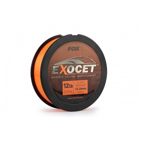 Nylon FOX Exocet Fluoro Orange Mono 0.33mm 16lb 1000M
