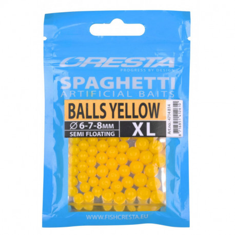 CRESTA spagheti magic ball 3/4/5mm yellow